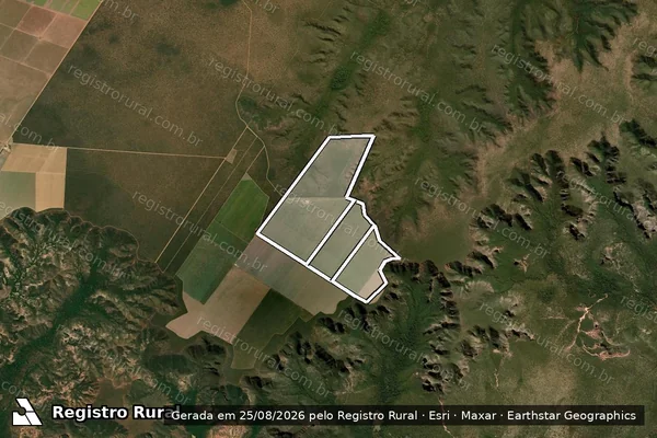 Imagem de satélite de FAZENDA CAMPO GRANDE em JANUÁRIA - MG