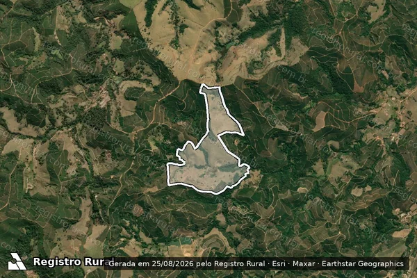 Imagem de satélite de Fazenda Fieis em CABO VERDE - MG