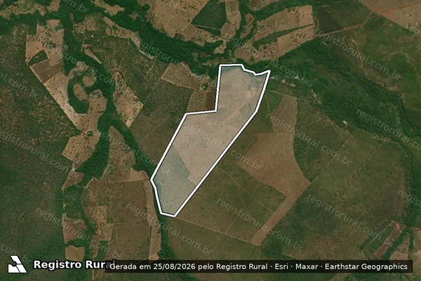 Imagem de satélite de FAZENDA SULTANE em ESTREITO - MA