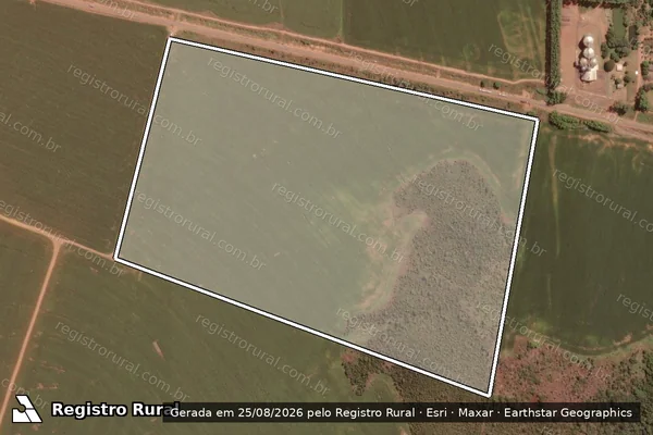 Imagem de satélite de CHACARA PAU BRASIL em POXORÉU - MT