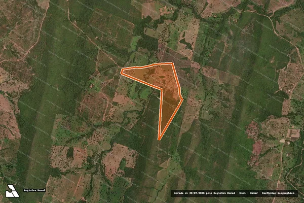 Imagem de satélite de FAZENDA BREJO QUERIDO em JAÚ DO TOCANTINS - TO