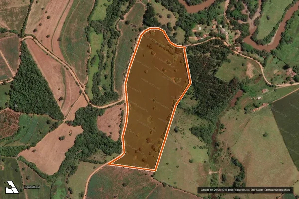 Imagem de satélite de SITIO SANTA RITA II em CACHOEIRA DE MINAS - MG
