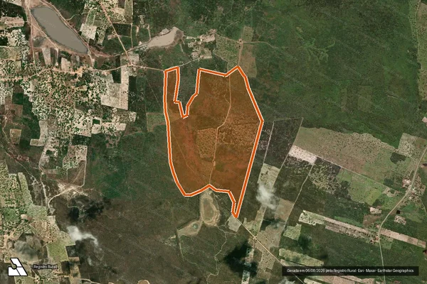Imagem de satélite de SITIO SERRA DO FELIX em BEBERIBE - CE