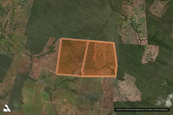 Imagem de satélite de FAZENDA RR em PORANGATU - GO