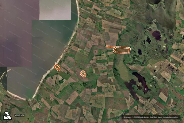 Imagem de satélite de ESTABELECIMENTO UMBU, Mat 37.923 em SANTA VITÓRIA DO PALMAR - RS