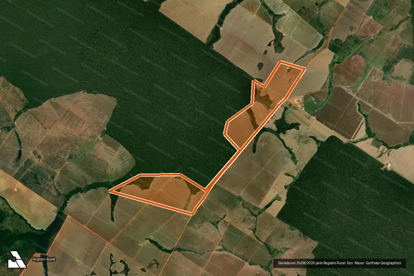 Imagem de satélite de FAZENDA YPE em PEIXOTO DE AZEVEDO - MT