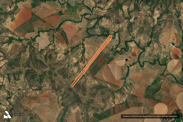 Imagem de satélite de FAZENDA SAO VICENTE DA DIREITA em BURITIS - MG