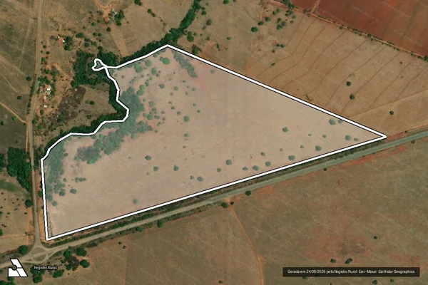 Imagem de satélite de FAZENDA MODELO em JUSSARA - GO