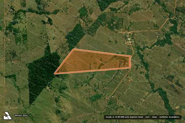 Imagem de satélite de SITIO CANTINHO DO CEU II em CACAULÂNDIA - RO