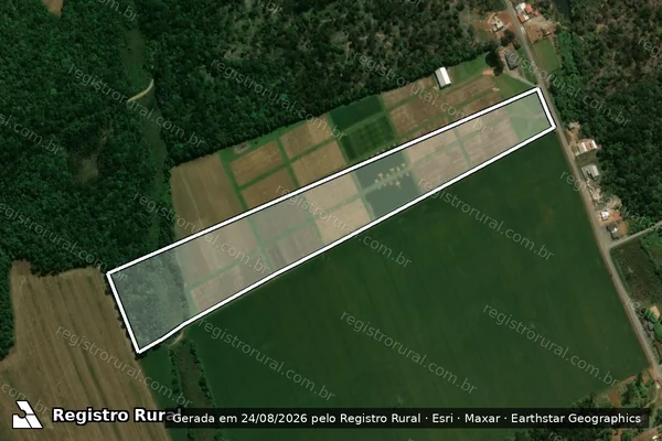 Imagem de satélite de FAZENDA PARANA II em Prudentópolis - PR