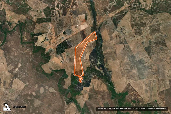 Imagem de satélite de FAZENDA SACO DOS MORRINHOS em ALVORADA DO NORTE - GO