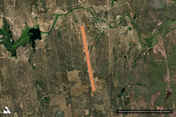 Imagem de satélite de SITIO ALMAS em JAGUARETAMA - CE