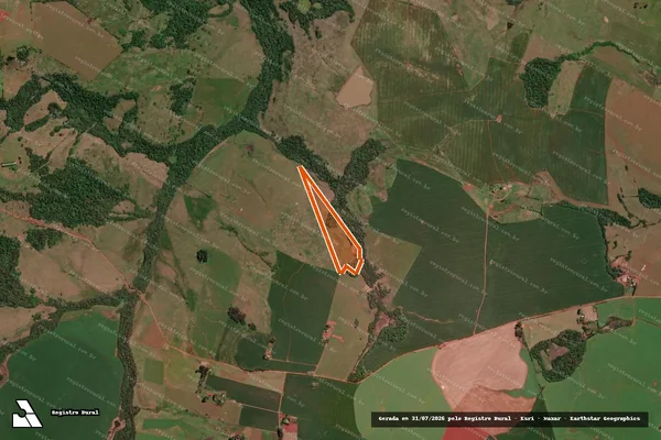 Imagem de satélite de SED em BOSSOROCA - RS
