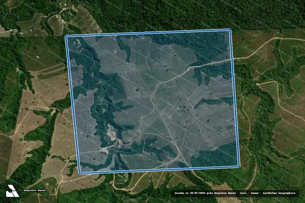 Imagem de satélite de Fazenda Santa Clara II - Parcela 1 em Paragominas - PA