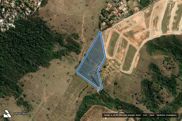 Imagem de satélite de Fazenda Santana do Lapa Gleba B - Gleba 9 em Campinas - SP