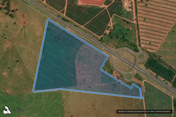 Imagem de satélite de Estancia Três Pontos - Estrância Três Pontos em Rancharia - SP