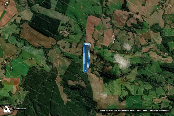 Imagem de satélite de LOTE RURAL Nº 97 GLEBA Nº 06 - PARCELA 01 em Marmeleiro - PR