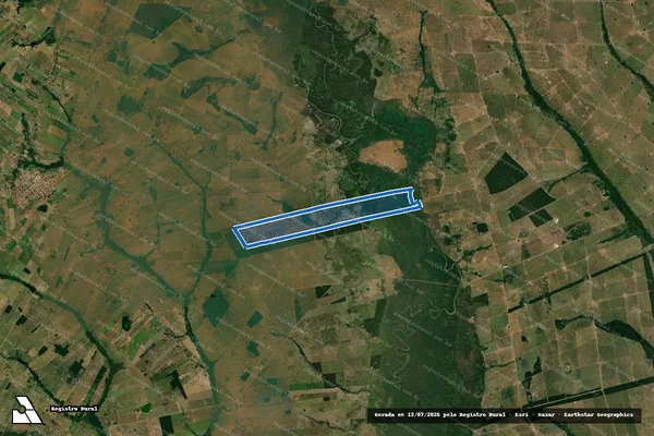 Imagem de satélite de FAZENDA SANTA CLARA II - Parte 1 em Curvelândia - MT