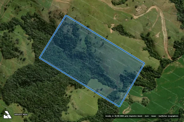 Imagem de satélite de Fazenda Barreiro - Matr 6693 em Ortigueira - PR