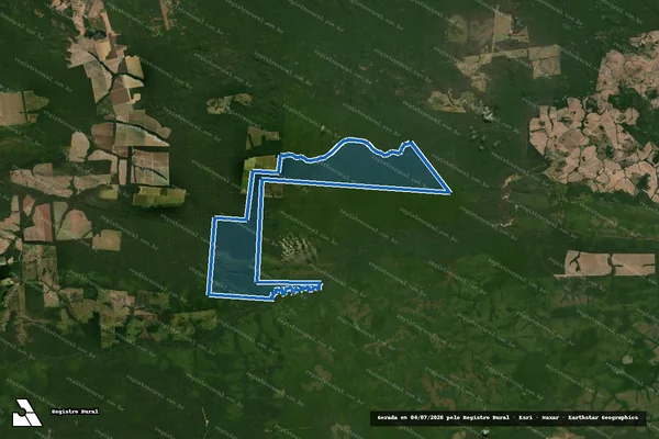 Imagem de satélite de FAZENDA SÃO JOSÉ - 001 em Nova Monte Verde - MT