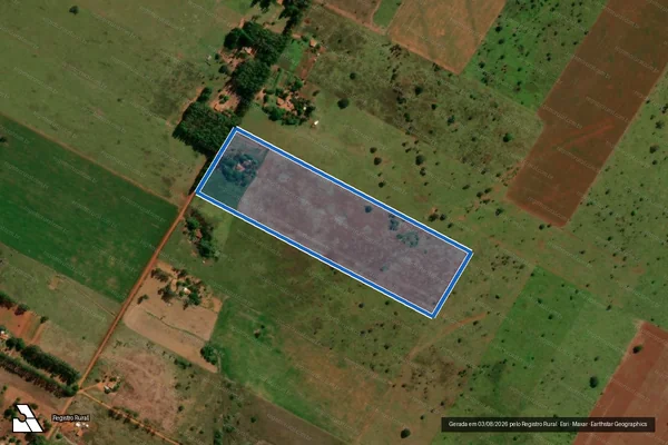 Imagem de satélite de PROJETO DE ASSENTAMENTO BARRA NOVA - Lote 129 em Sidrolândia - MS