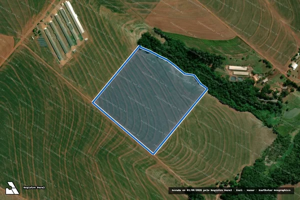 Imagem de satélite de Lote Rural 34-B, da Gleba 18 do Imóvel Rio Azul Piqueroby - Lote Rural 34-B Subdivisão do Lote 34, da Gleba 18 Imóvel Rio Azul Piqueroby em Palotina - PR