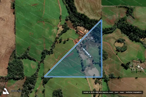 Imagem de satélite de Metade do Lote Rural nº 121 ?A? - Parcela 1 em Barão de Cotegipe - RS