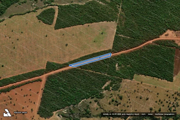 Imagem de satélite de Fazenda Campo Forte III ? Rodovia Estadual MT-243 - Mat. 42 ? Estrada Municipal em Ribeirão Cascalheira - MT