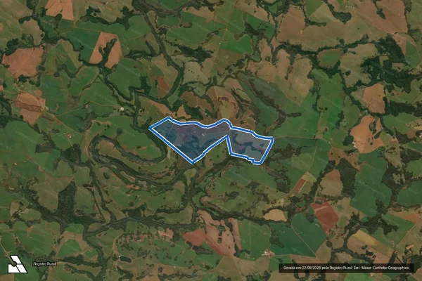 Imagem de satélite de Fazenda Santa Rita - Parte 1 em Muitos Capões - RS