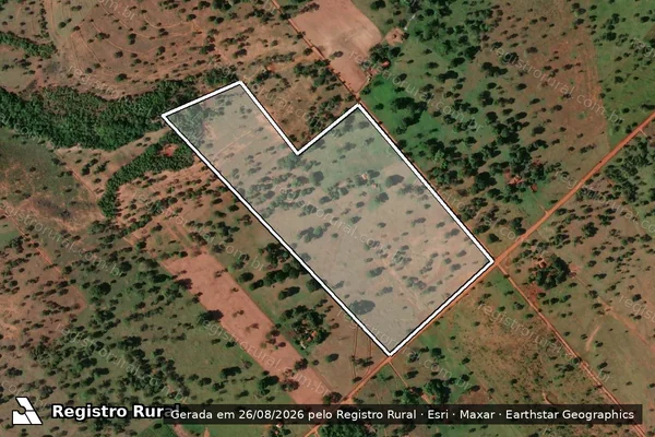 Imagem de satélite de LOTE 99 - Projeto de Assentamento Reserva - Parte 1 em Limeira do Oeste - MG