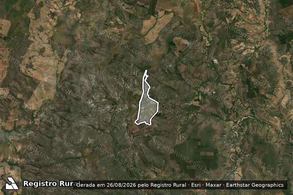Imagem de satélite de Granjas Reunidas do Norte - Parcela 1 em Olhos-d'Água - MG