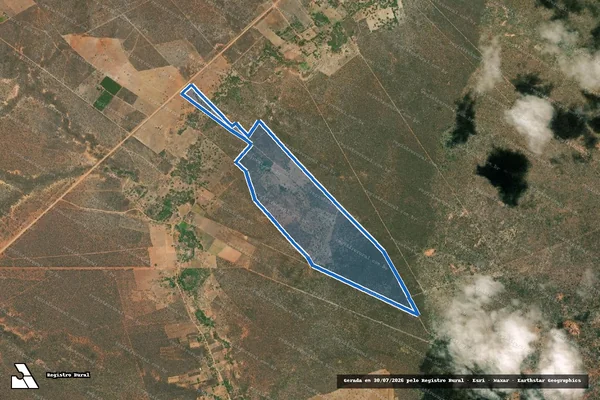 Imagem de satélite de Fazenda Massapê - Sítio Sonhên - Parte 01 em Inajá - PE
