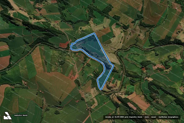 Imagem de satélite de LOTE 117C 176A7 - Única em Kaloré - PR