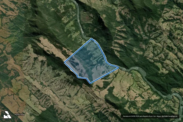 Imagem de satélite de FAZENDA SERRA GRANDE em Ortigueira - PR