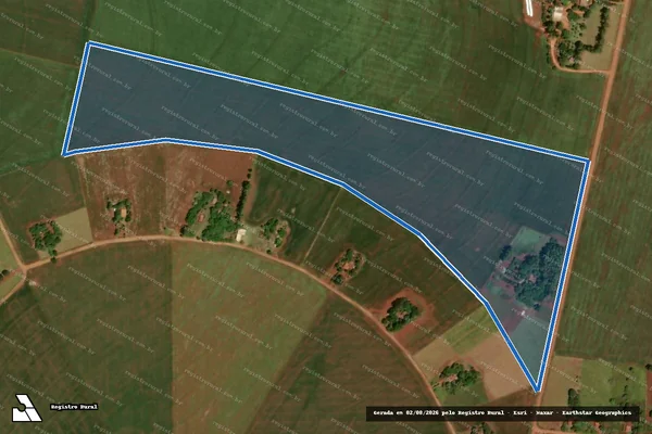 Imagem de satélite de Projeto de Assentamento Itamarati I ? FETAGRI - LOTE 024 em Ponta Porã - MS