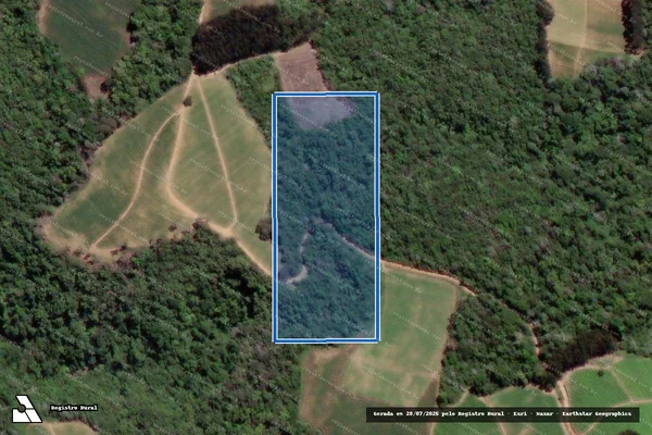 Imagem de satélite de IMÓVEL RURAL - Matrícula 11.561 em Itaiópolis - SC