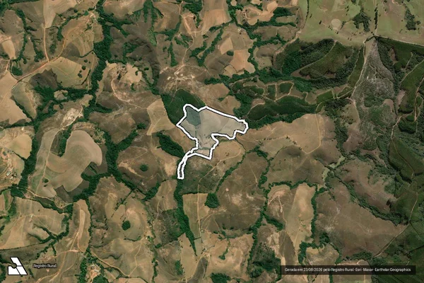Imagem de satélite de FAZENDA PORTEIRA NOVA E RETIRO - Parcela 1 em Santa Rita de Ibitipoca - MG
