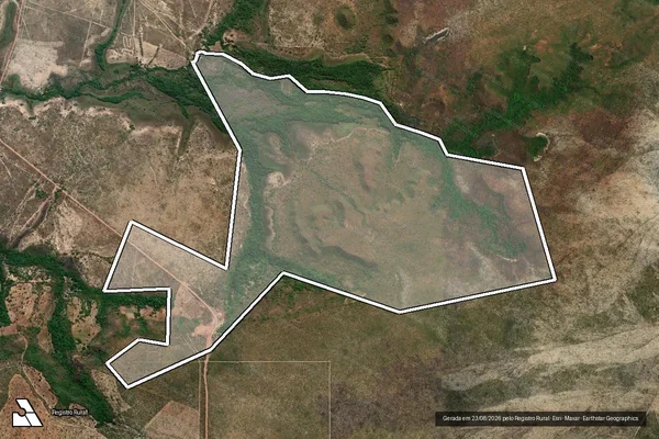 Imagem de satélite de Área Remanescente do Lote 14, Loteamento Piabanha, Gleba 4 - Área Remanescente em Lizarda - TO