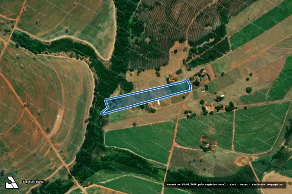 Imagem de satélite de Sitio Nossa Senhora Das Gracas - Parte I em Floreal - SP