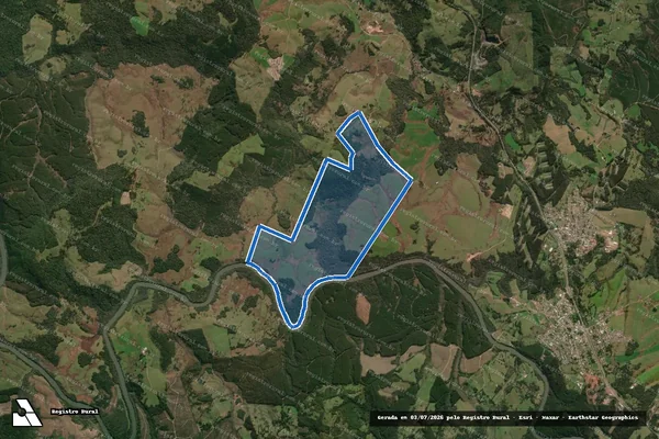 Imagem de satélite de Fazenda do Estreito III em Correia Pinto - SC