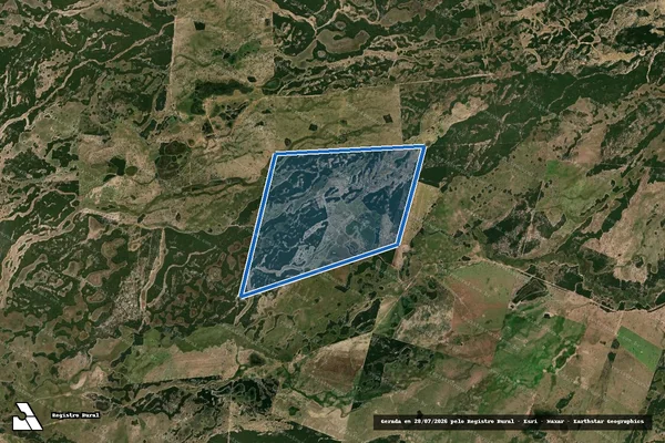 Imagem de satélite de Fazenda Nhuvaí (Gleba 02) - Parte 1 em Corumbá - MS