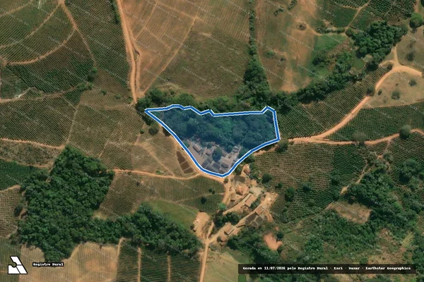 Imagem de satélite de Sítio Vargem Grande - GLEBA B em Caconde - SP