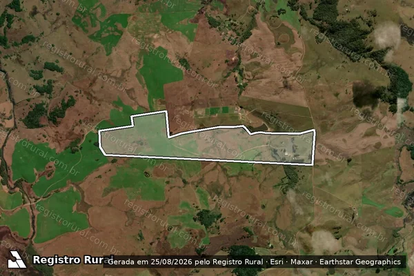 Imagem de satélite de FAZENDA SANTO ANTÔNIO V - Parcela 1 em São Francisco de Paula - RS