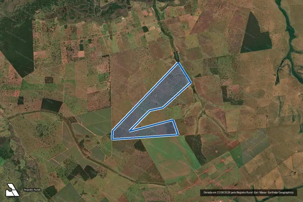 Imagem de satélite de Fazenda Triângulo - Fazenda Triângulo em União de Minas - MG