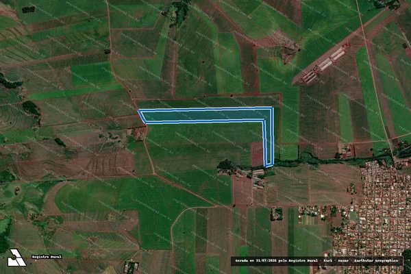 Imagem de satélite de Sítio Santa Terezinha - Parte 1 em Primeiro de Maio - PR