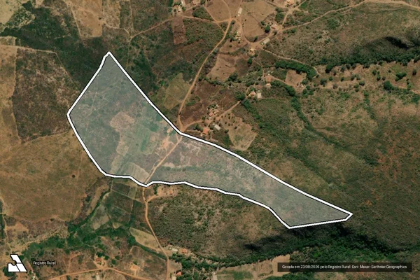 Imagem de satélite de FAZENDA ARAÇA - Parte 1 em Rio Pardo de Minas - MG