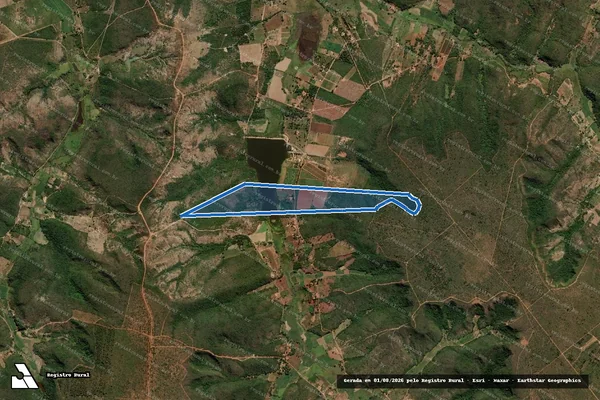 Imagem de satélite de Fazenda Santana - Fazenda Santana ? Gleba 02 em Rio Pardo de Minas - MG
