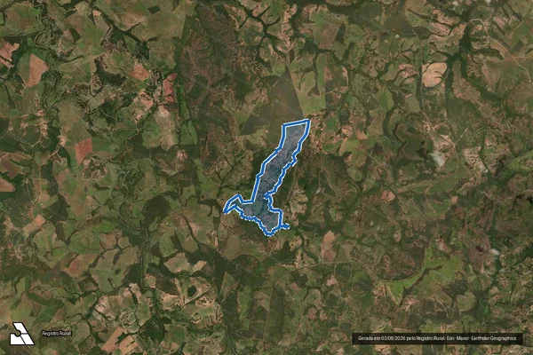 Imagem de satélite de Fazenda Formiguinha L.D Pedra Aparada  - GLEBA 12 Wilton em Mineiros - GO