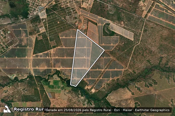 Imagem de satélite de Fazenda Nova Estância - Parte 1 em Pirapora - MG