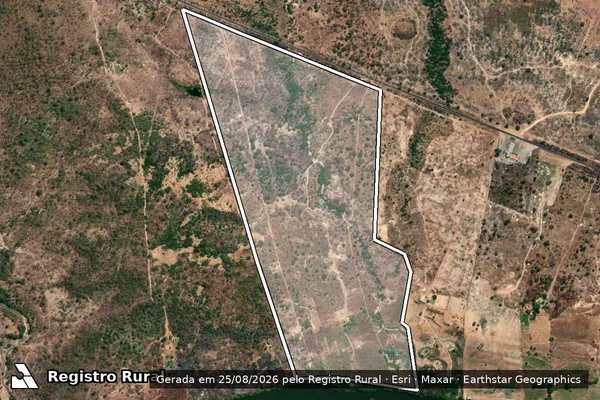Imagem de satélite de FAZENDA MARAVILHA - 001 em Barão de Grajaú - MA